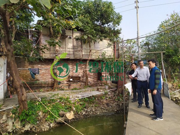 大良黨工委書記、順控環(huán)保水務(wù)總經(jīng)理一行視察黑臭水體治理工作(圖2)